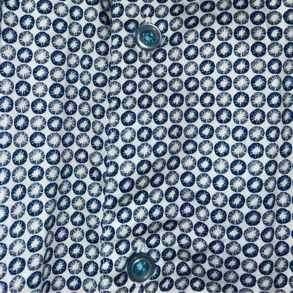 Robert Graham Men’s Casual Button Down Shirt 3XL Blue/Gray Geometric Print - Picture 4 of 5